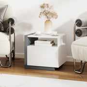 Modern Minimalist Nightstand with Drawer for Bedroom-Nightstands-DECOROLALA