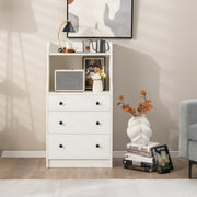 Modern Storage Dresser - White (Min Order Qty 2)-Dressers & Chests-DECOROLALA