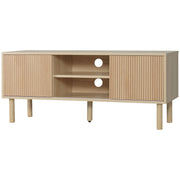 Modern TV Stand for TVs up to 50" - Natural Wood Finish-Home Furnishings > Living Room Furniture > TV¬†Stands-DECOROLALA