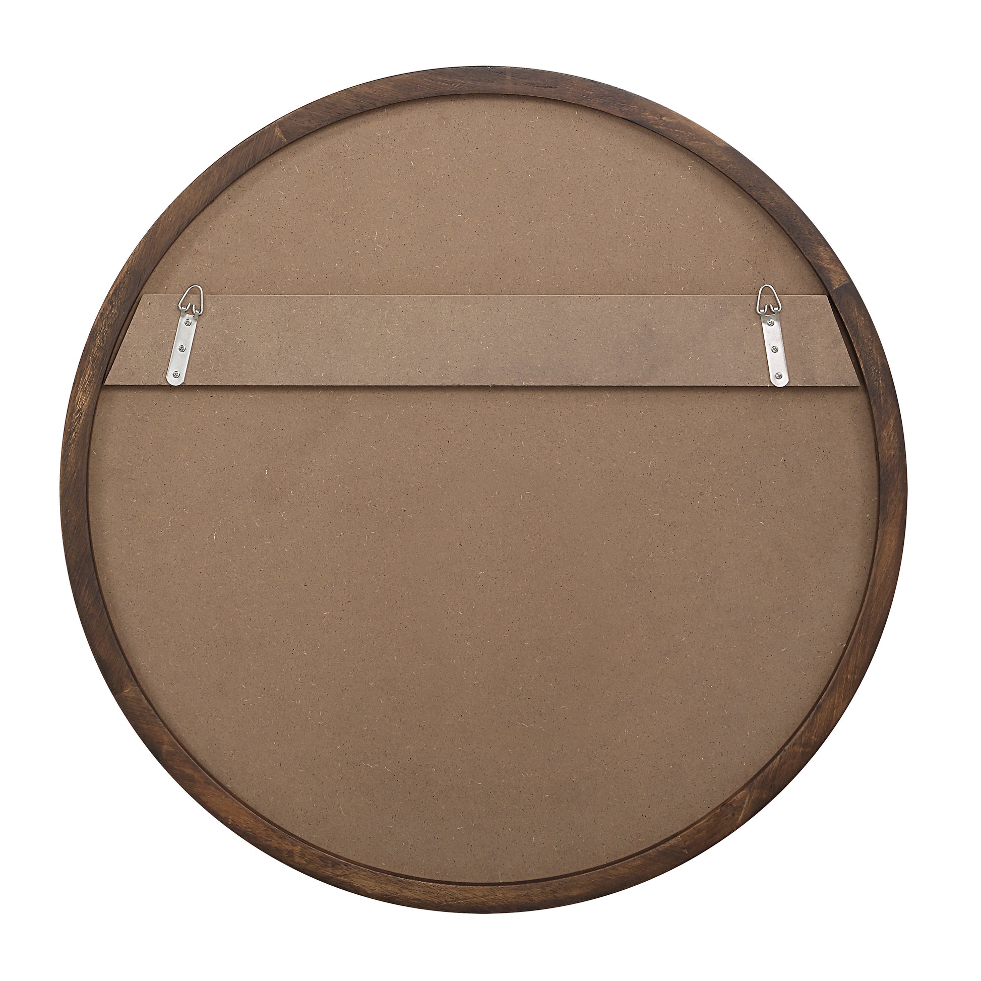 Modi 30" H x 30" W Wall Mirror, Brown-Mirror-DECOROLALA