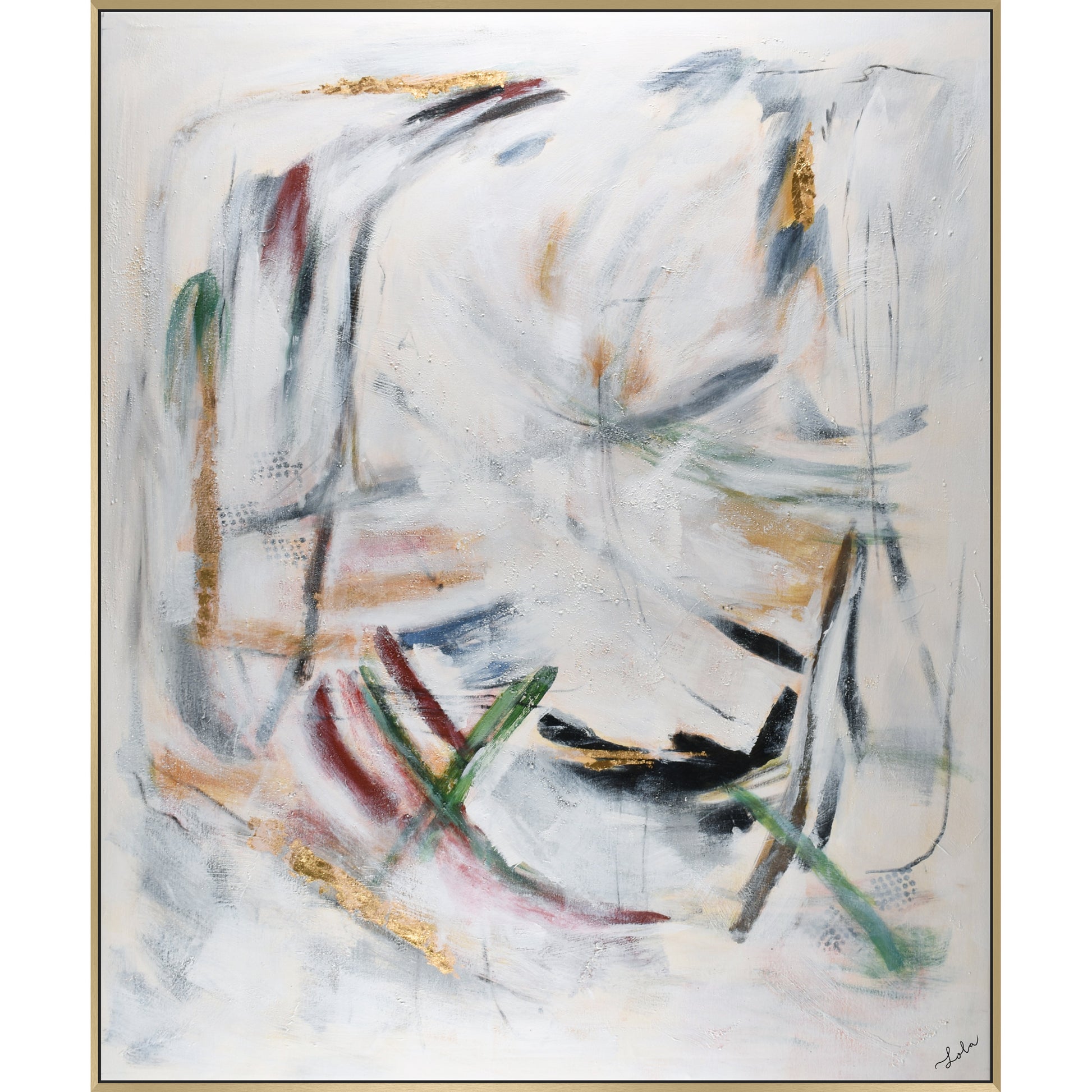 Moldova 50" Wide Canvas Art, Off-white-Canvas Art-DECOROLALA