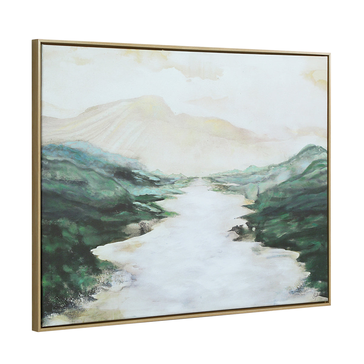 Molto 30" H x 40" W Canvas Art, Green-Canvas Prints-DECOROLALA