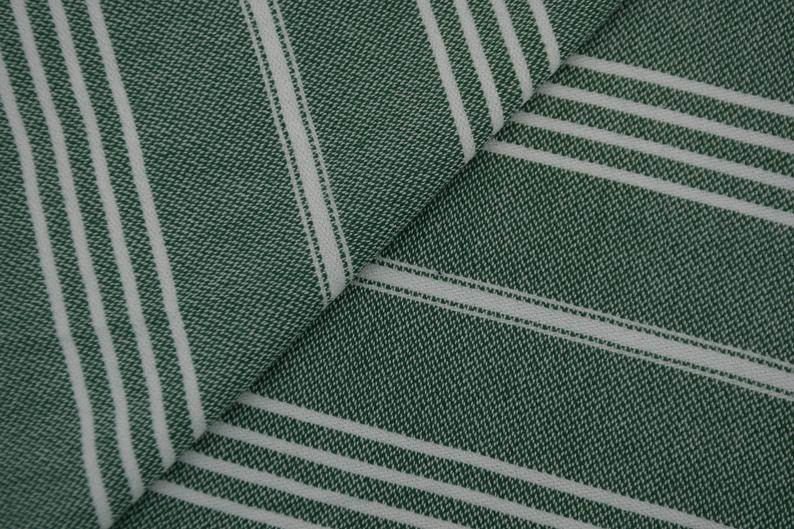 Monaco Dark Green Turkish Towel 40x70-Turkish Towel-DECOROLALA