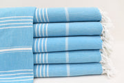 Monaco Turquoise Turkish Towel 40"x70"-Turkish Towel-DECOROLALA