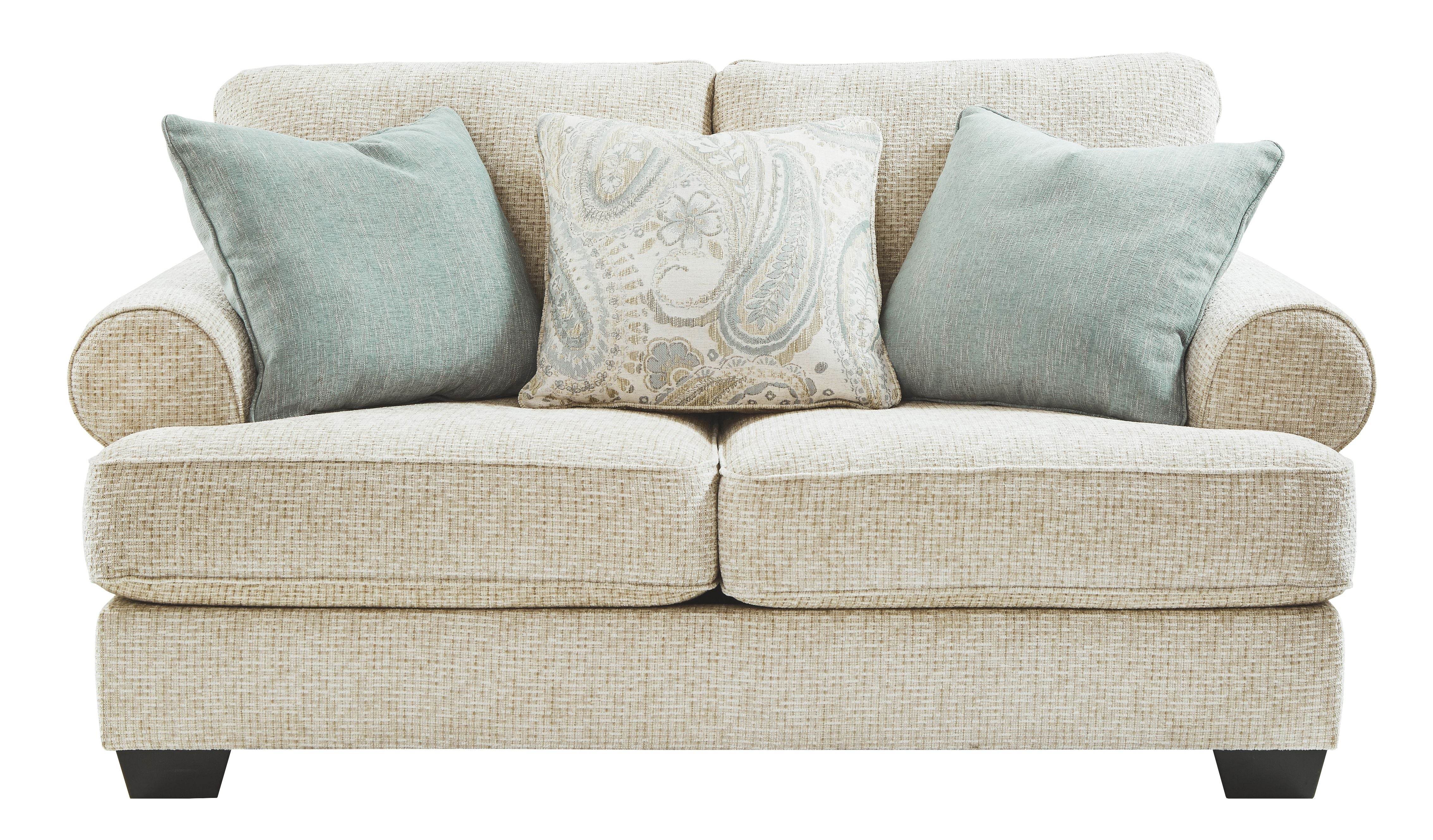 Monaghan Loveseat - Sandstone 74"-Stationary Loveseats-DECOROLALA