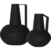 Monarda Indoor Iron Vase, Matte Black-Vase-DECOROLALA