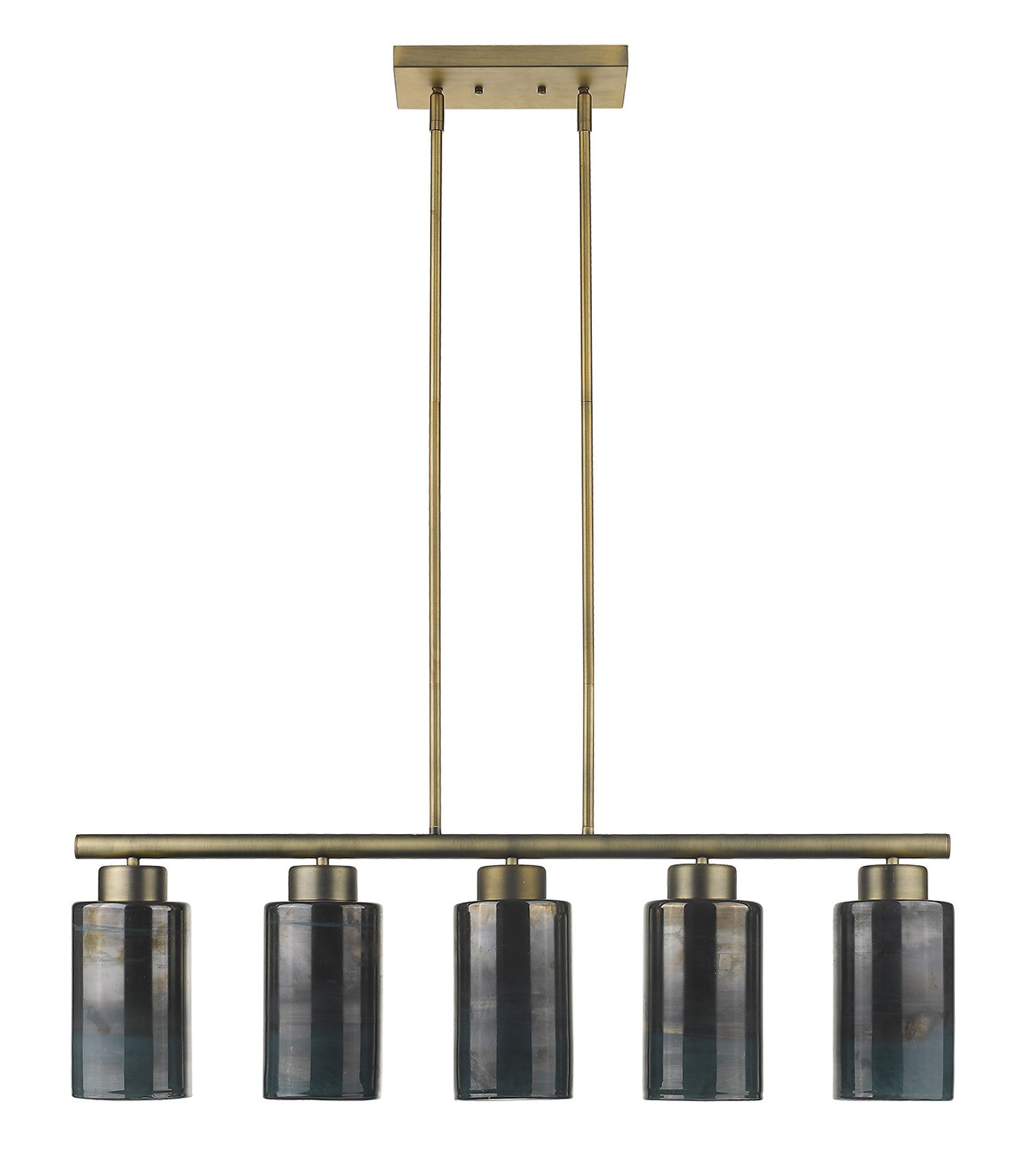 Monet 5-Light Brass Pendant-Pendants-Hanging Lights-DECOROLALA