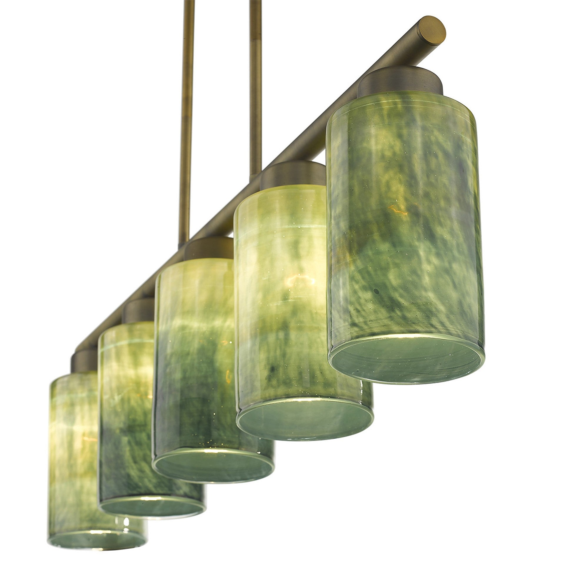 Monet 5-Light Brass Pendant-Pendants-Hanging Lights-DECOROLALA