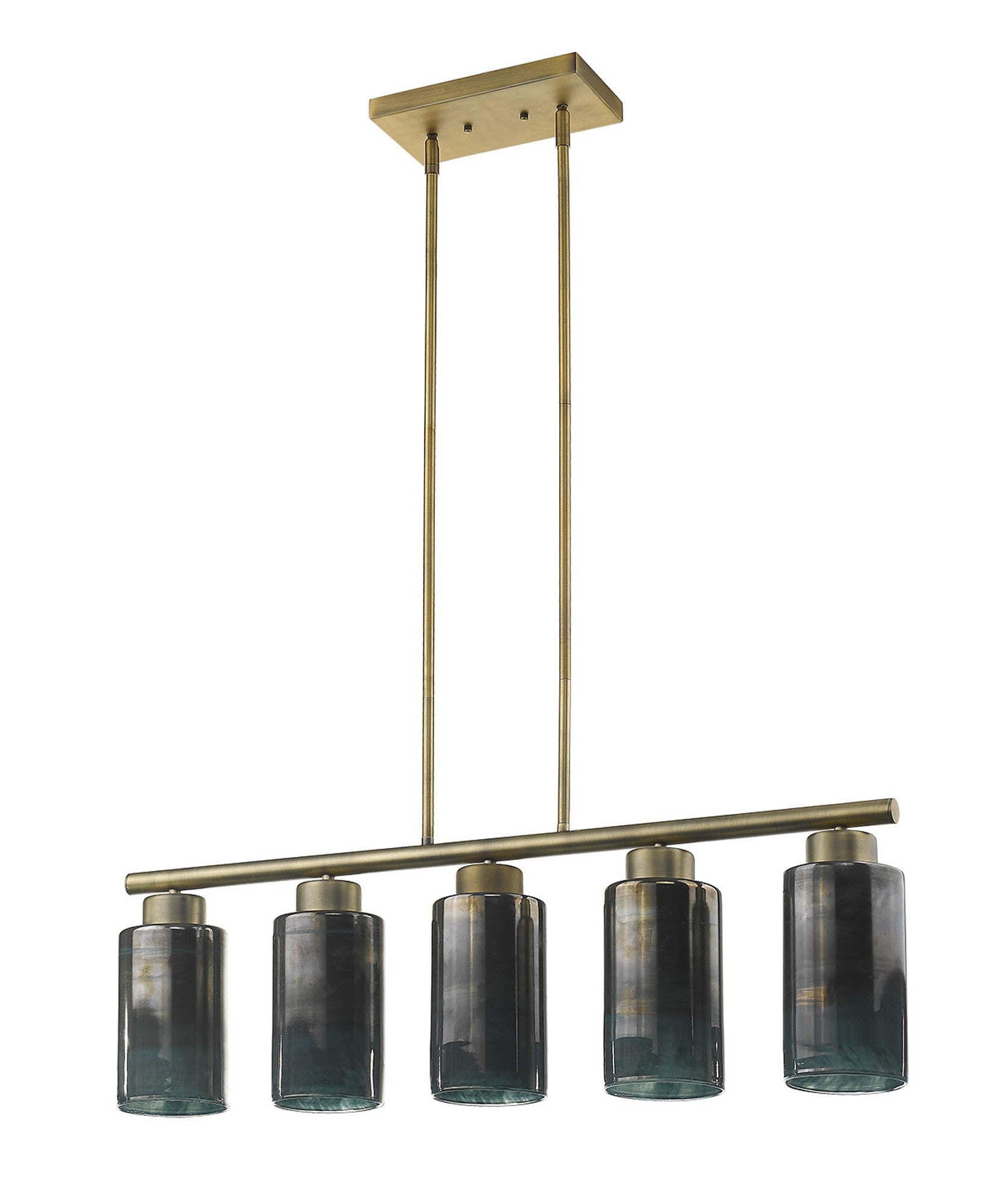 Monet 5-Light Brass Pendant-Pendants-Hanging Lights-DECOROLALA