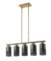 Monet 5-Light Brass Pendant-Pendants-Hanging Lights-DECOROLALA