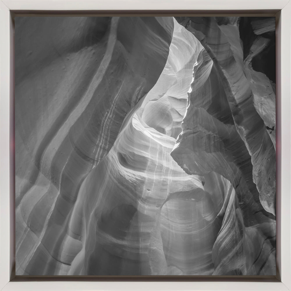 Monochrome Antelope Canyon Daylight by Melanie Viola-canvas-DECOROLALA