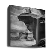 Monochrome Antelope Canyon Pouring Sand Wall Art-canvas-DECOROLALA