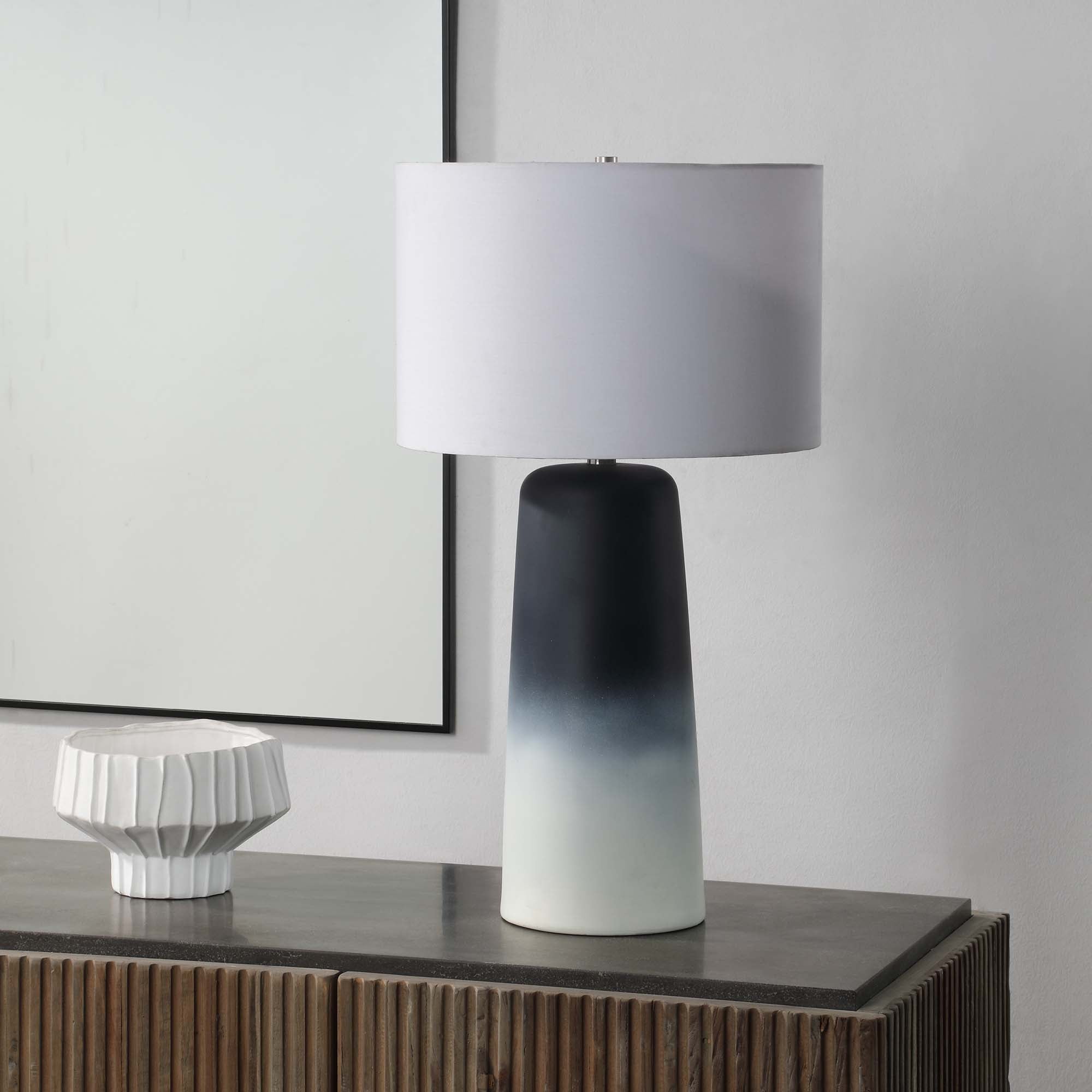 Monte 27.5" Table Lamp, Blue-Table Lamp-DECOROLALA