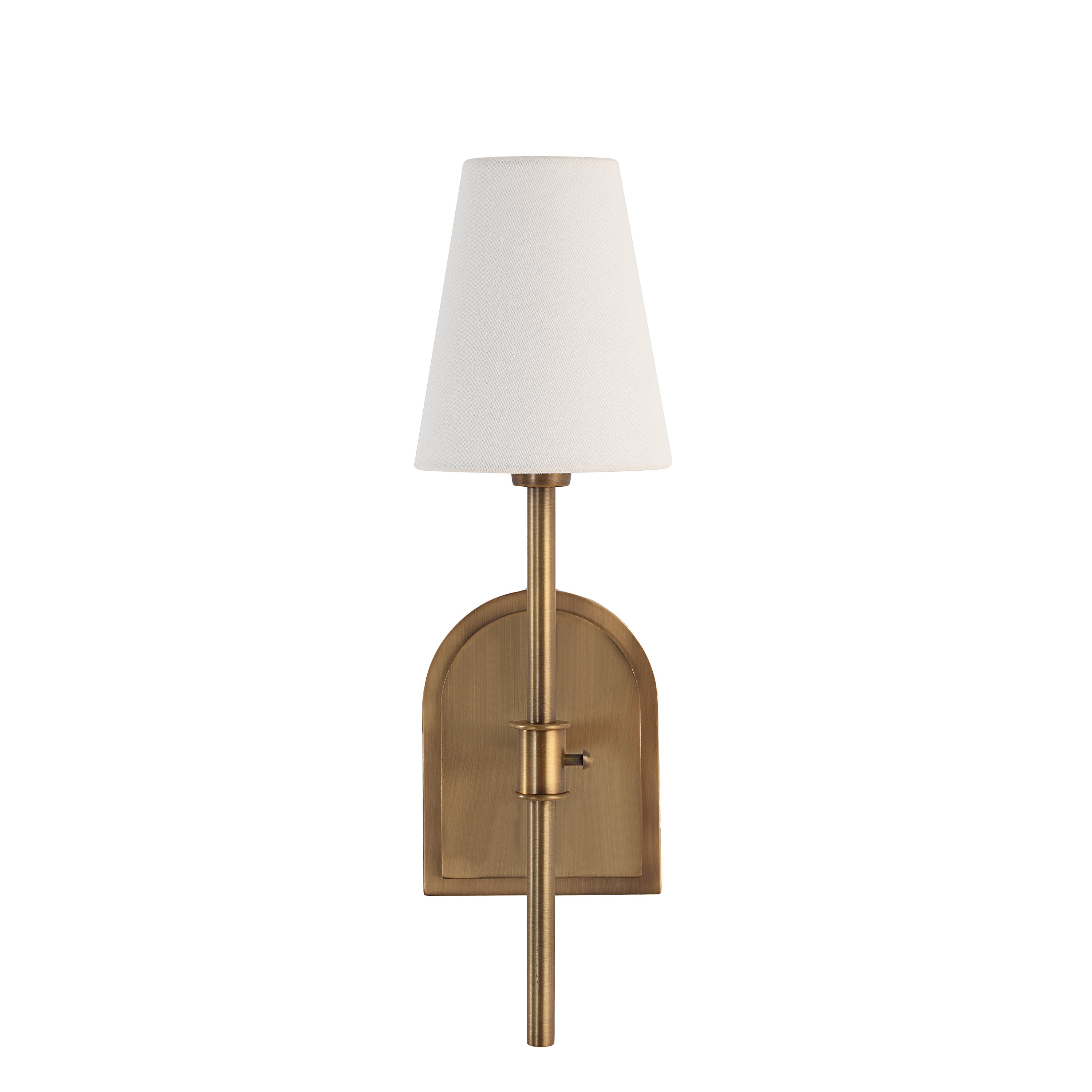 Montreux 17.38" Wall Sconce, Brass-Wall Sconce-DECOROLALA