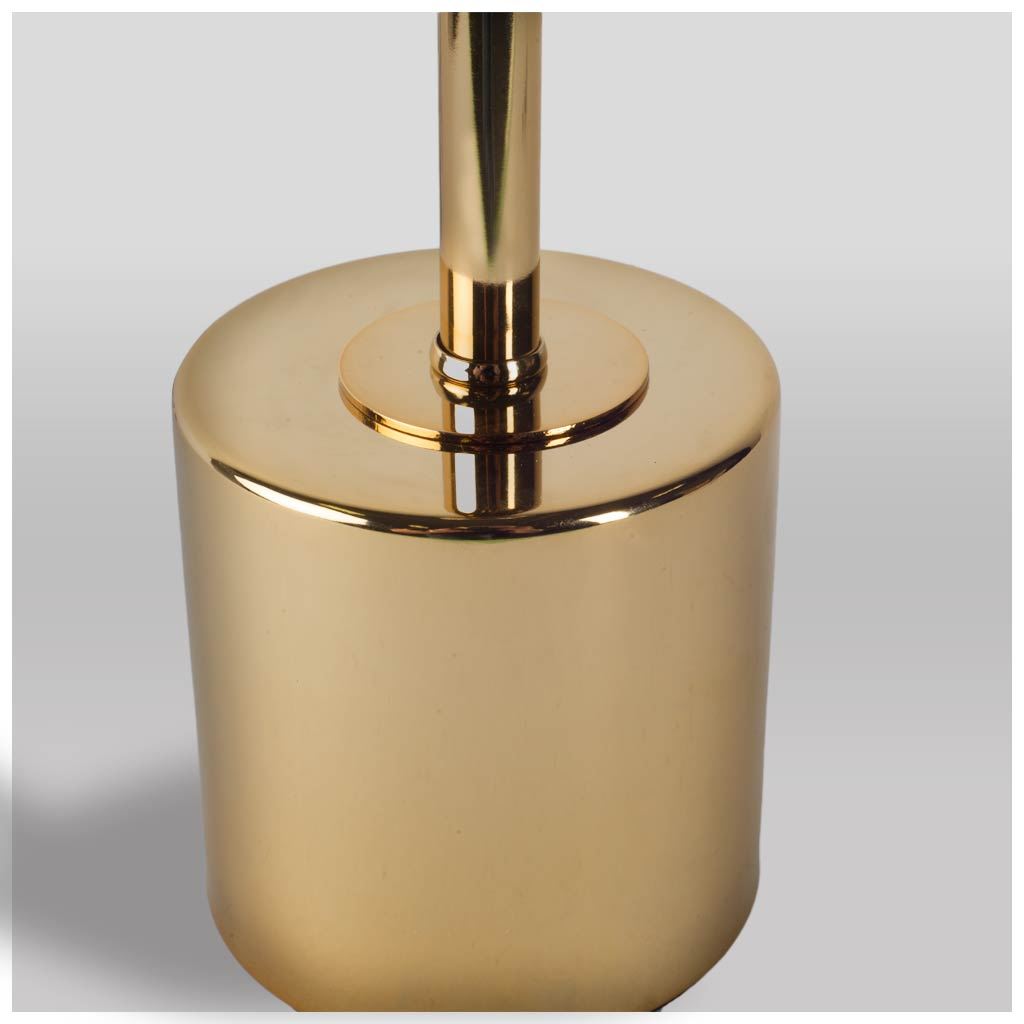 Mooney I (17.5"H) Metallic- Metal Shade-less Table Lamp-Table Lamps-DECOROLALA