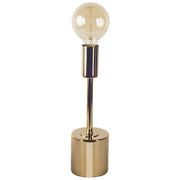 Mooney I (17.5"H) Metallic- Metal Shade-less Table Lamp-Table Lamps-DECOROLALA
