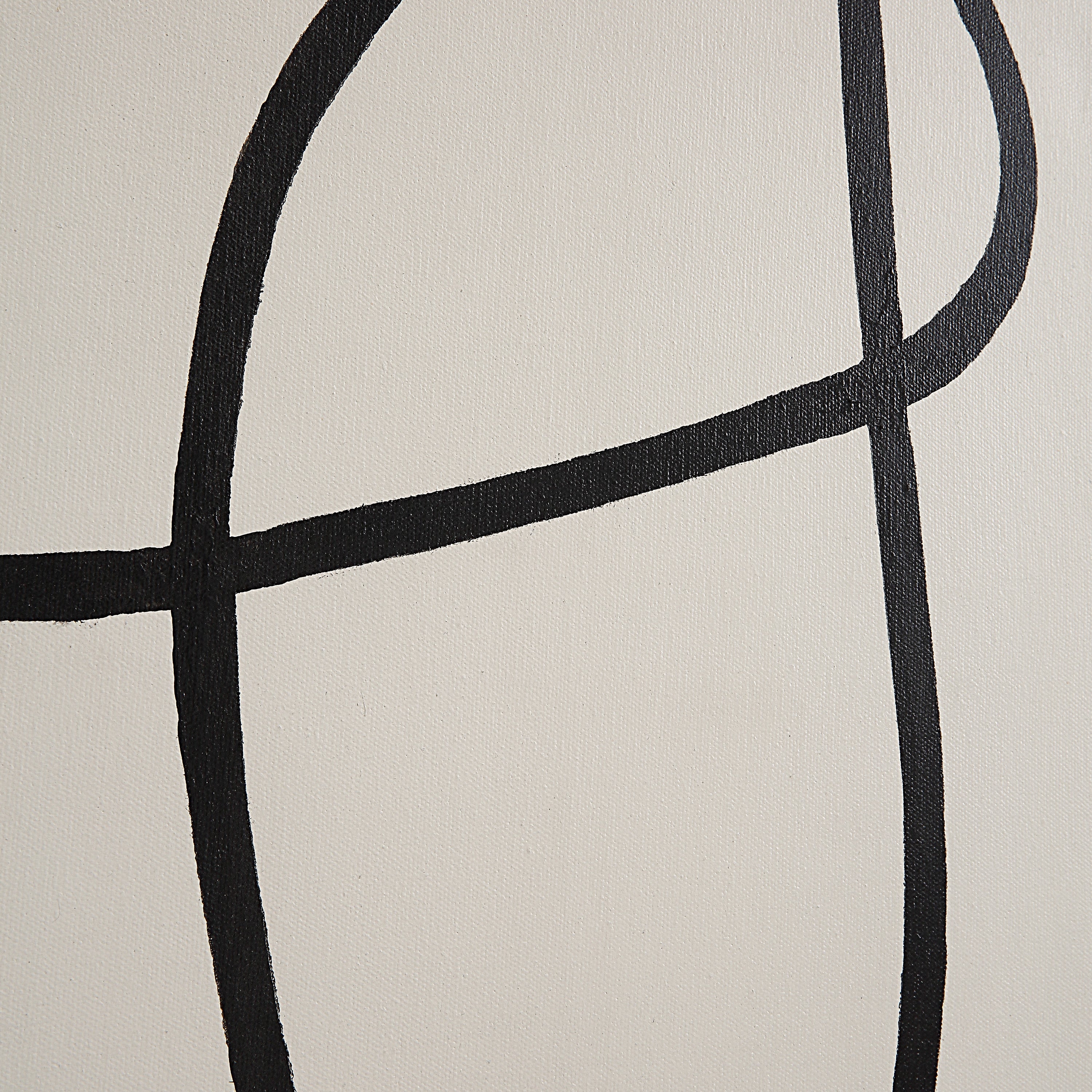 Moreau 24" Wide Canvas Art with Wood Frame, Painted Black-Canvas Art-DECOROLALA