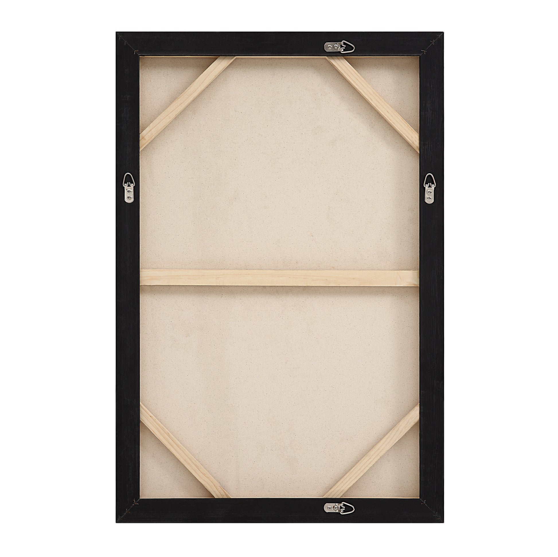 Moreau 24" Wide Canvas Art with Wood Frame, Painted Black-Canvas Art-DECOROLALA