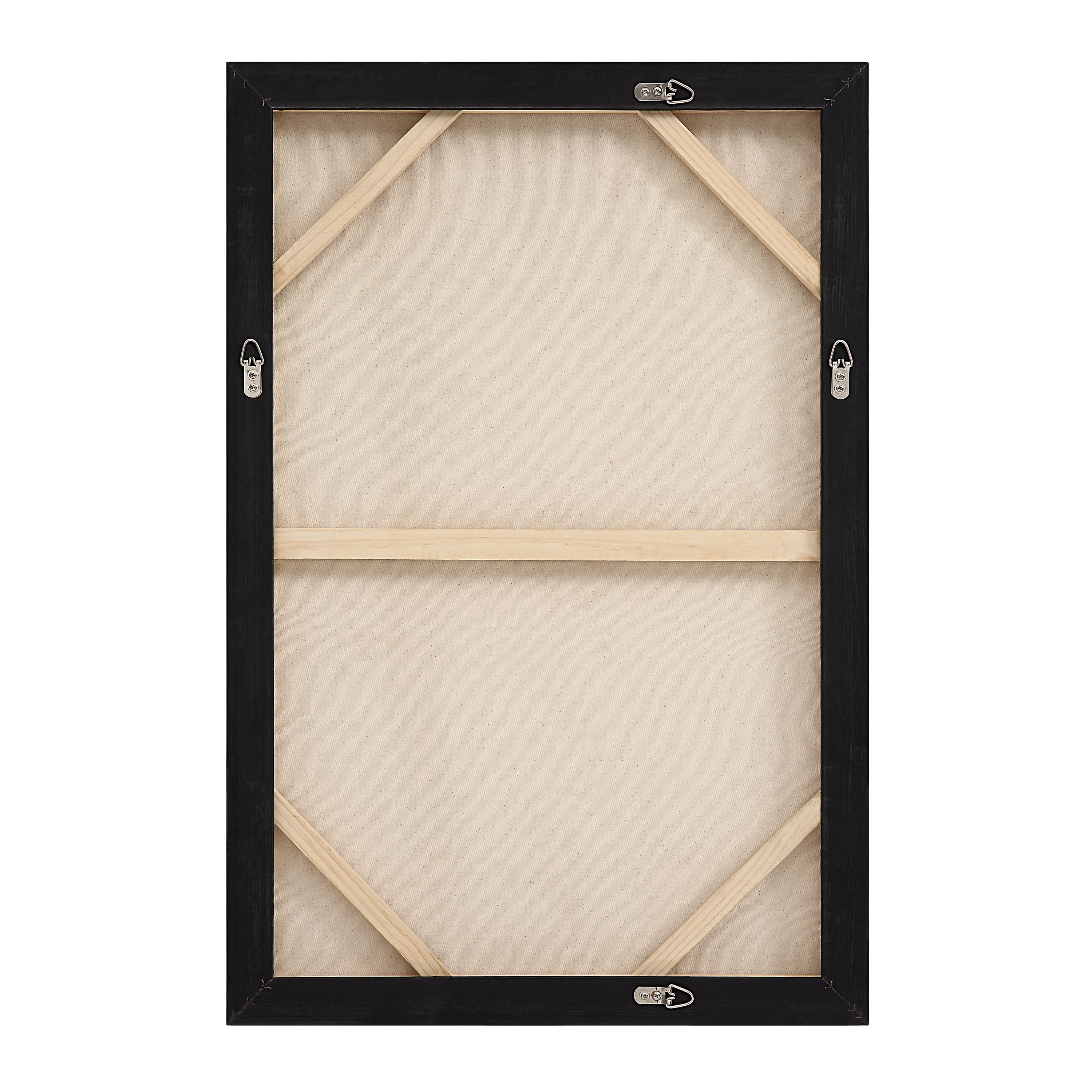 Moreau 24" Wide Canvas Art with Wood Frame, Painted Black-Canvas Art-DECOROLALA