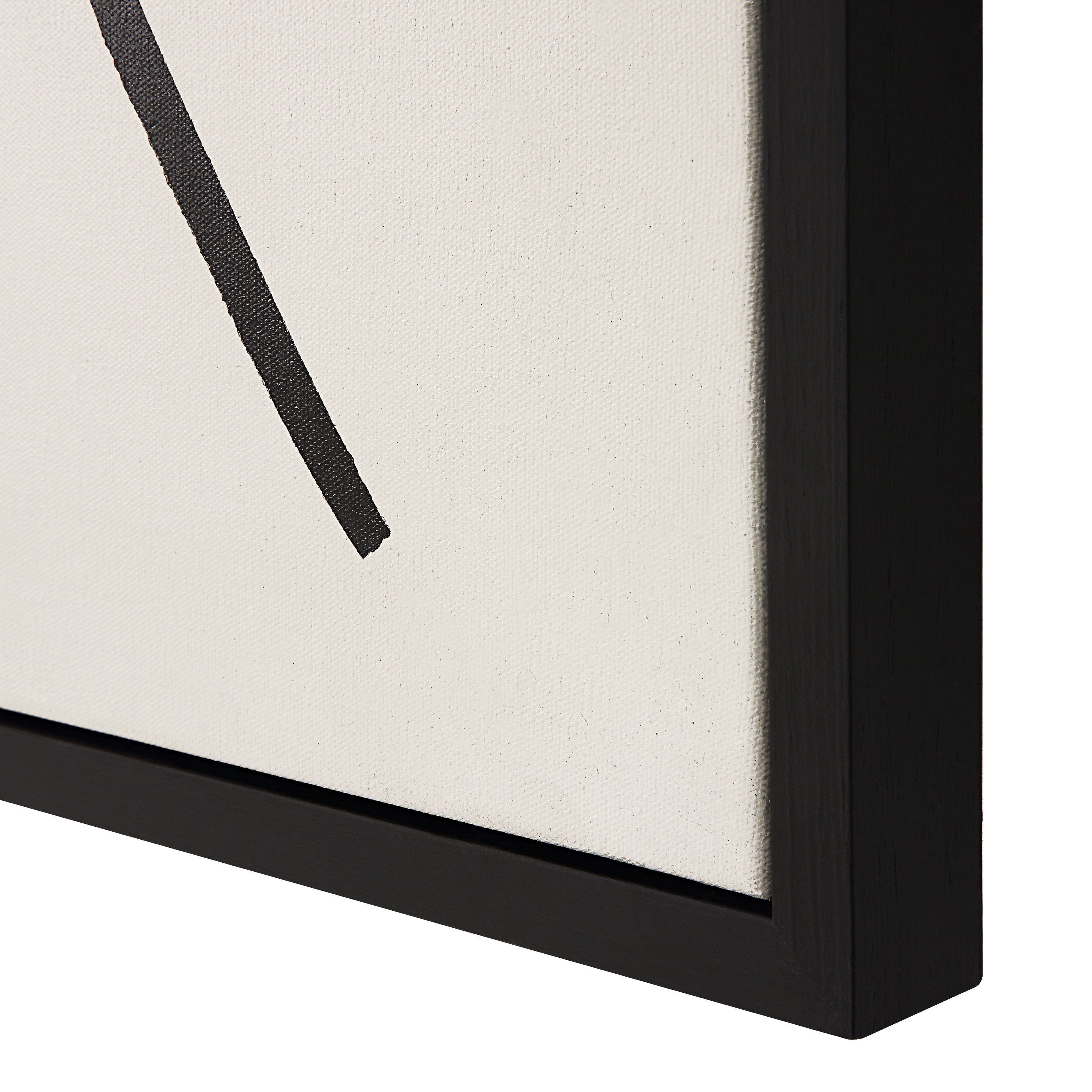 Moreau 24" Wide Canvas Art with Wood Frame, Painted Black-Canvas Art-DECOROLALA