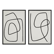 Moreau 24" Wide Canvas Art with Wood Frame, Painted Black-Canvas Art-DECOROLALA