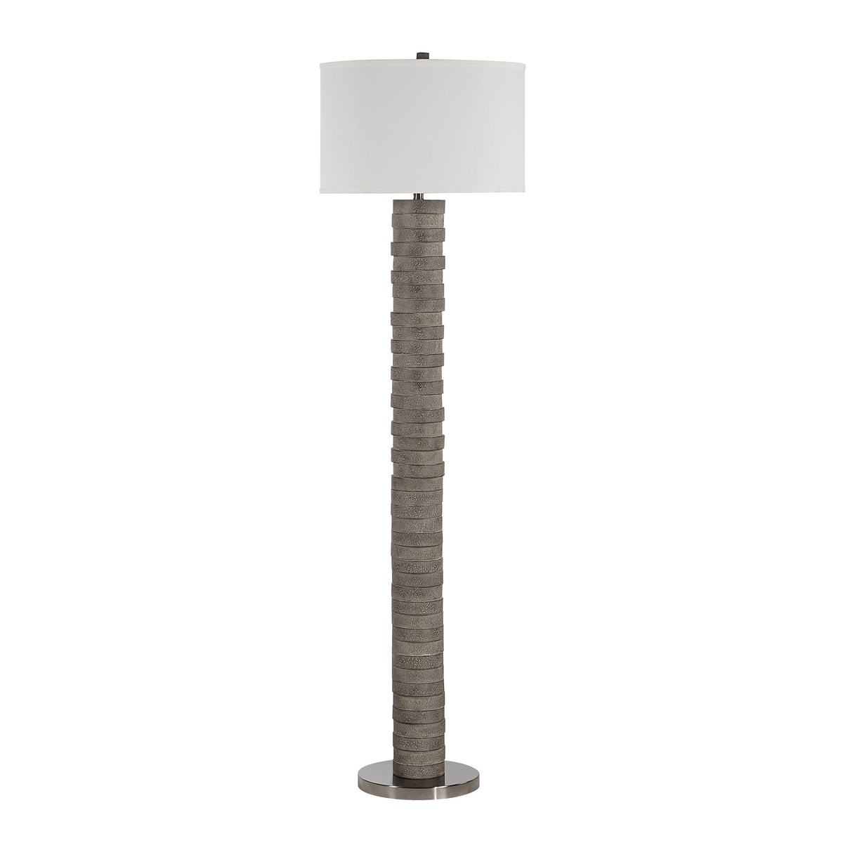 Moringa 72" Floor Lamp, Charcoal Grey-Floor Lamps-DECOROLALA