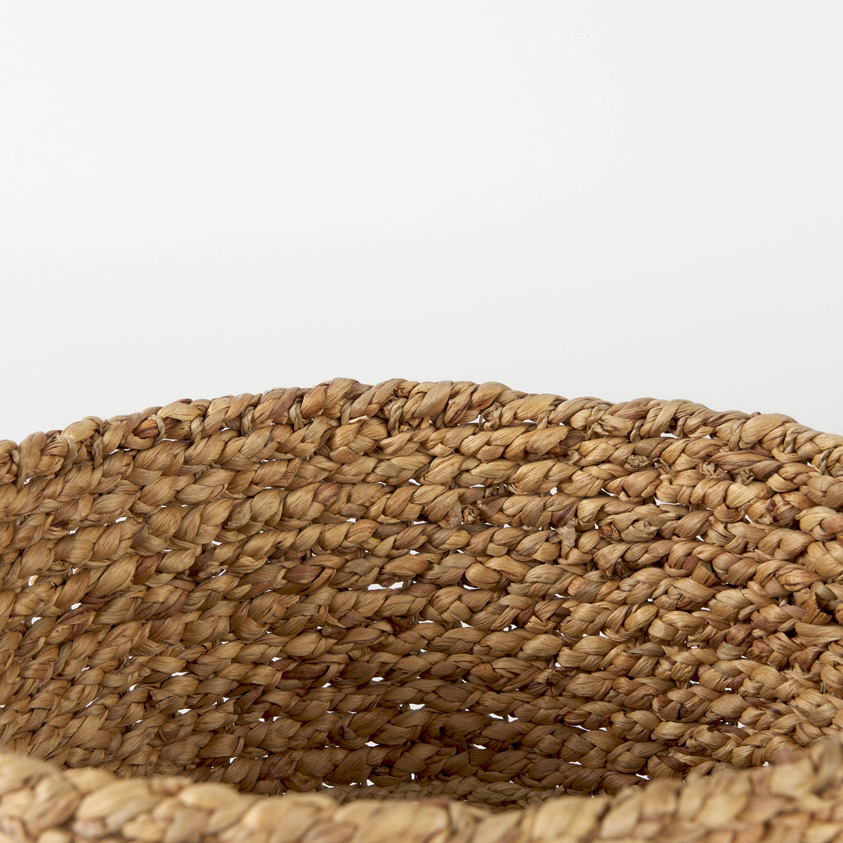 Morocco Round Baskets - Set of 3 Brown Two-Tone-Decorative Baskets-DECOROLALA