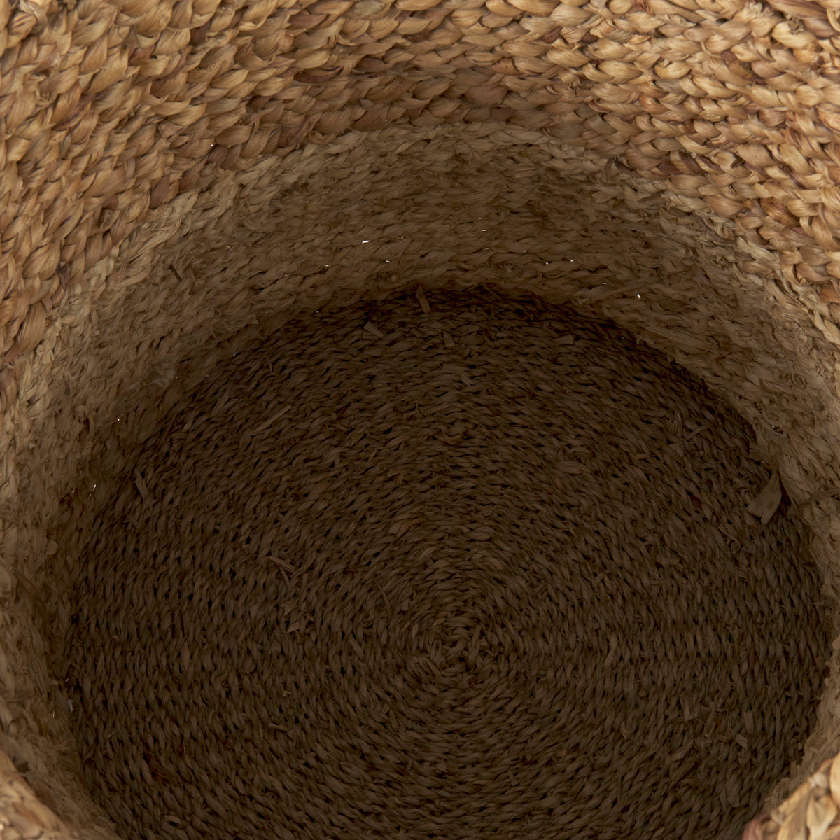 Morocco Round Baskets - Set of 3 Brown Two-Tone-Decorative Baskets-DECOROLALA