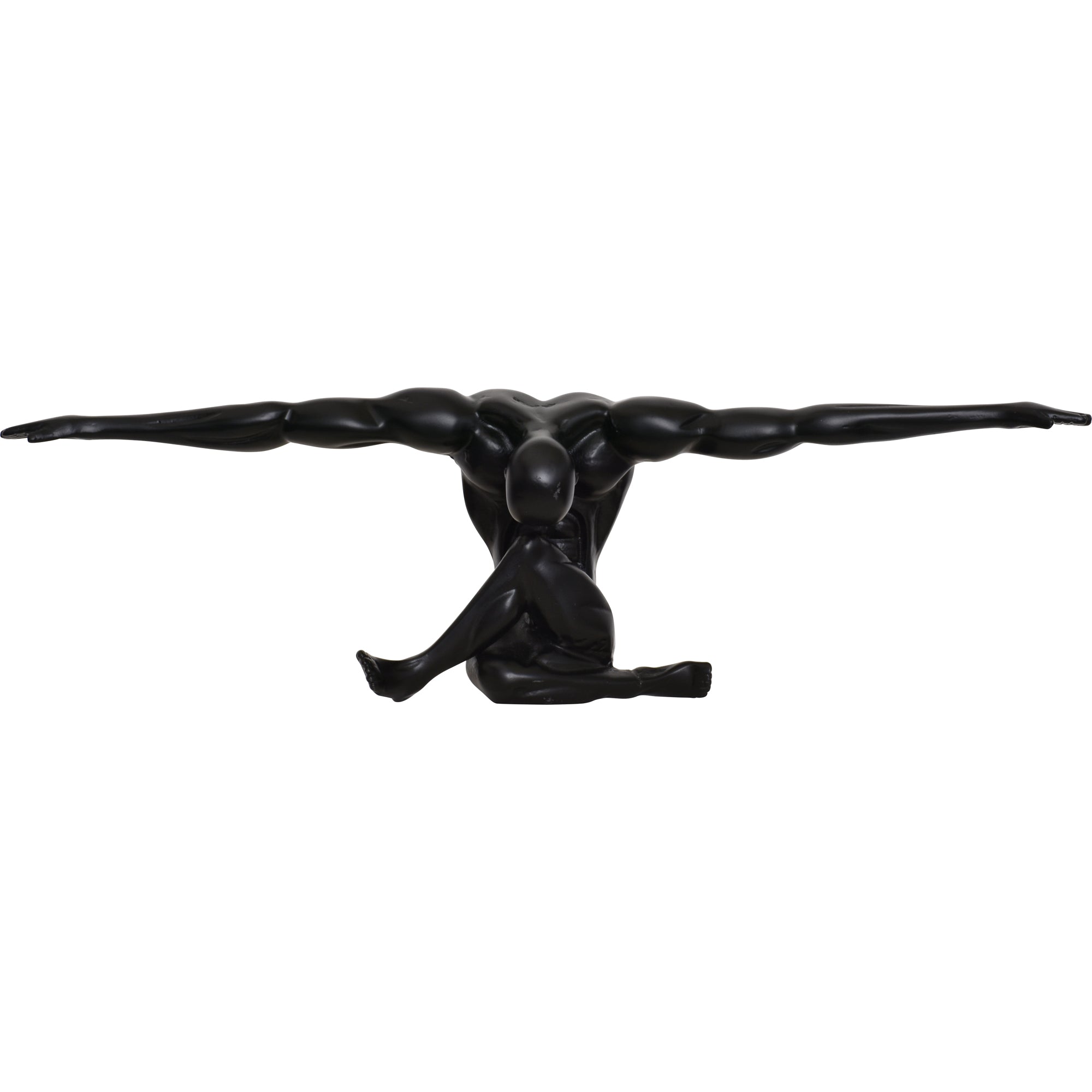 Mortal Indoor Aluminum Statue, Matte Black-Statue-DECOROLALA