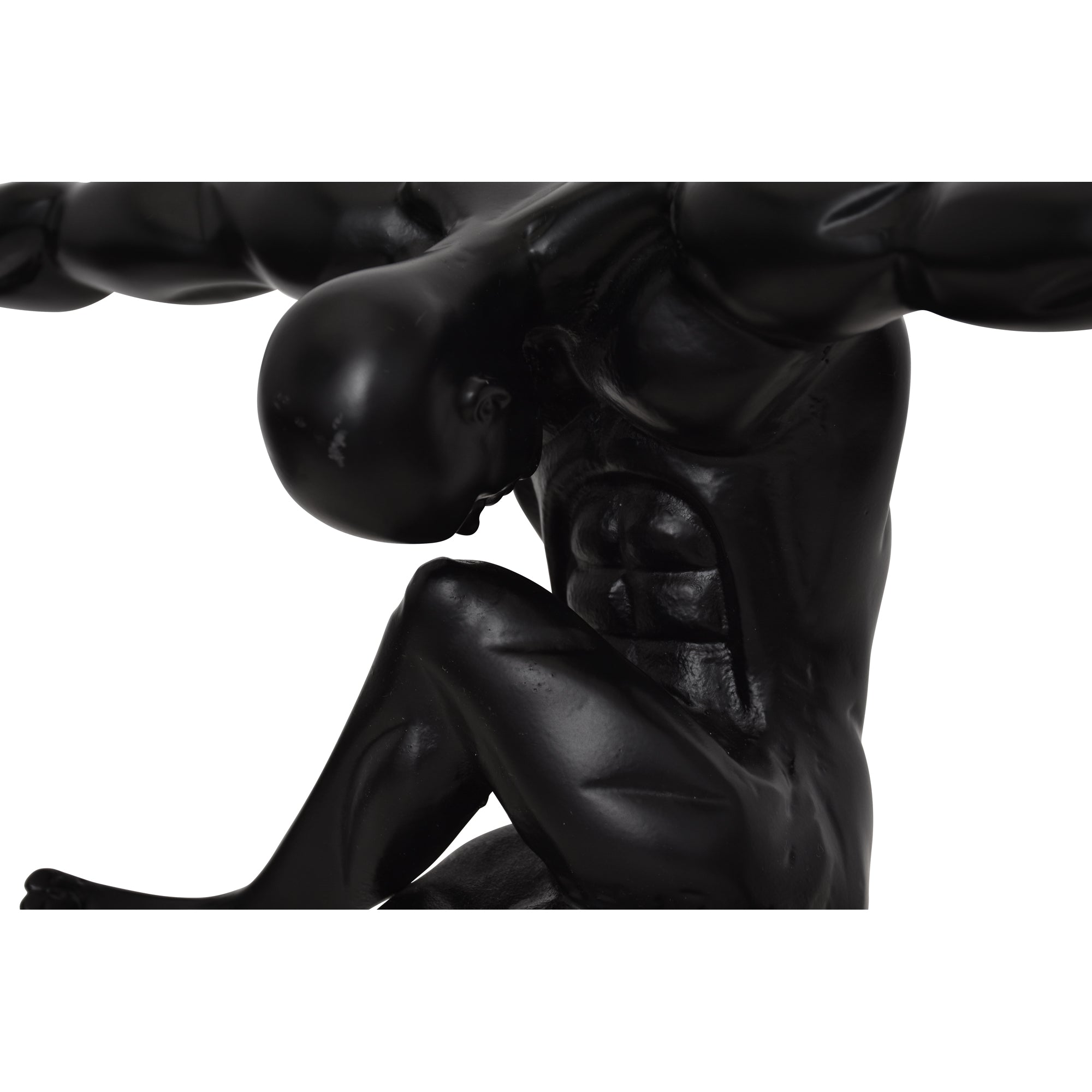 Mortal Indoor Aluminum Statue, Matte Black-Statue-DECOROLALA