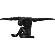 Mortal Indoor Aluminum Statue, Matte Black-Statue-DECOROLALA