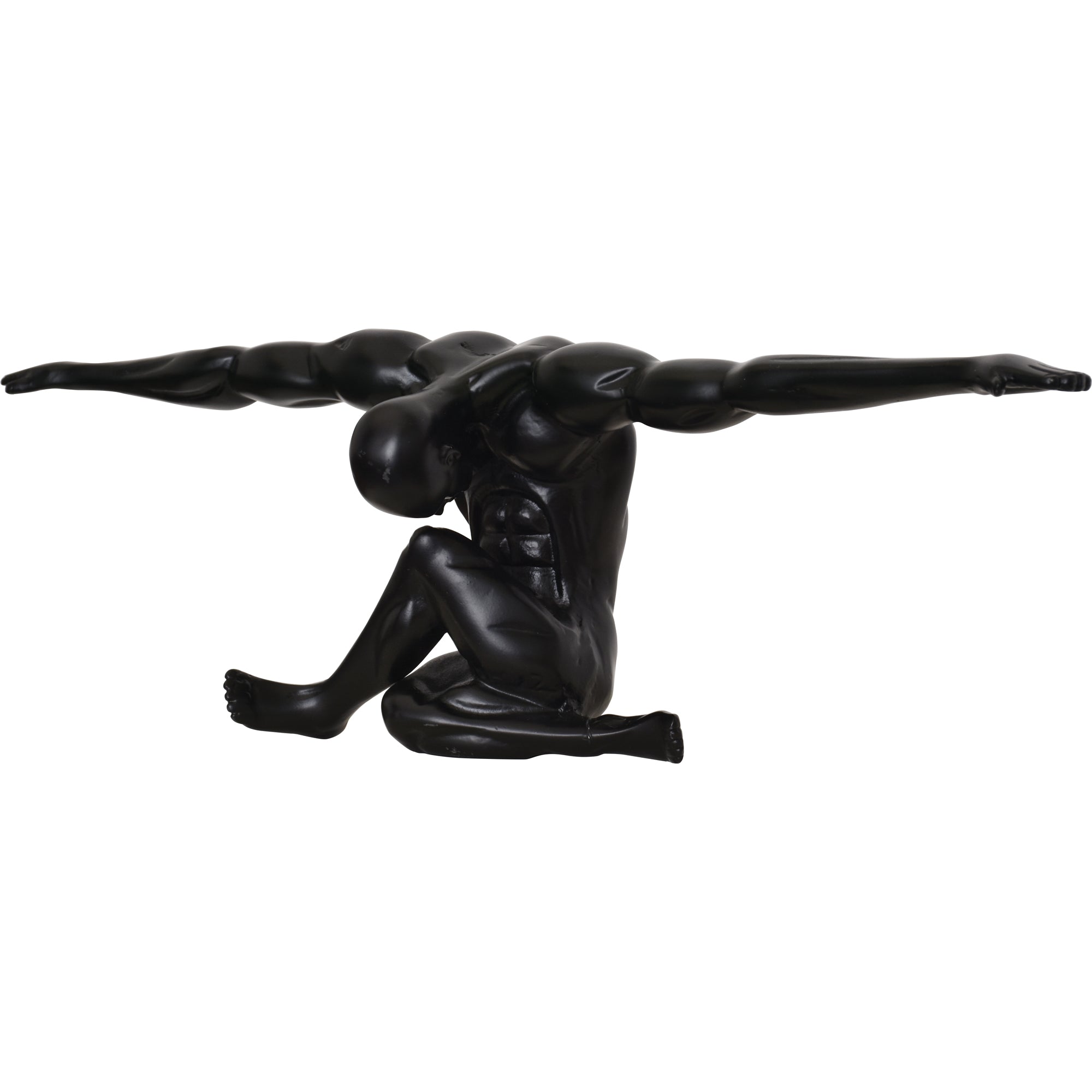 Mortal Indoor Aluminum Statue, Matte Black-Statue-DECOROLALA