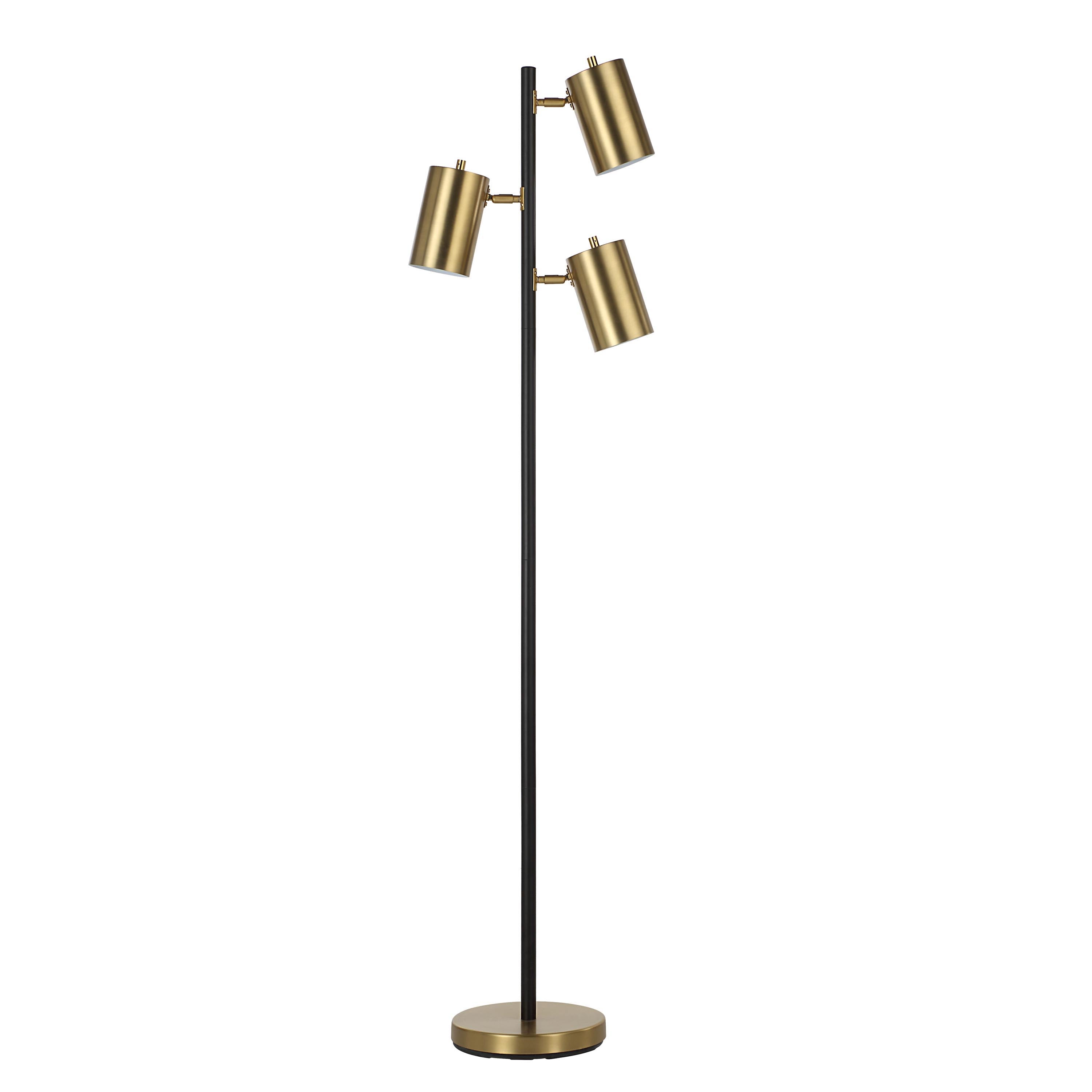 Mosaic 63.5" Floor Lamp - 3-Light, Yellow-Floor Lamp-DECOROLALA