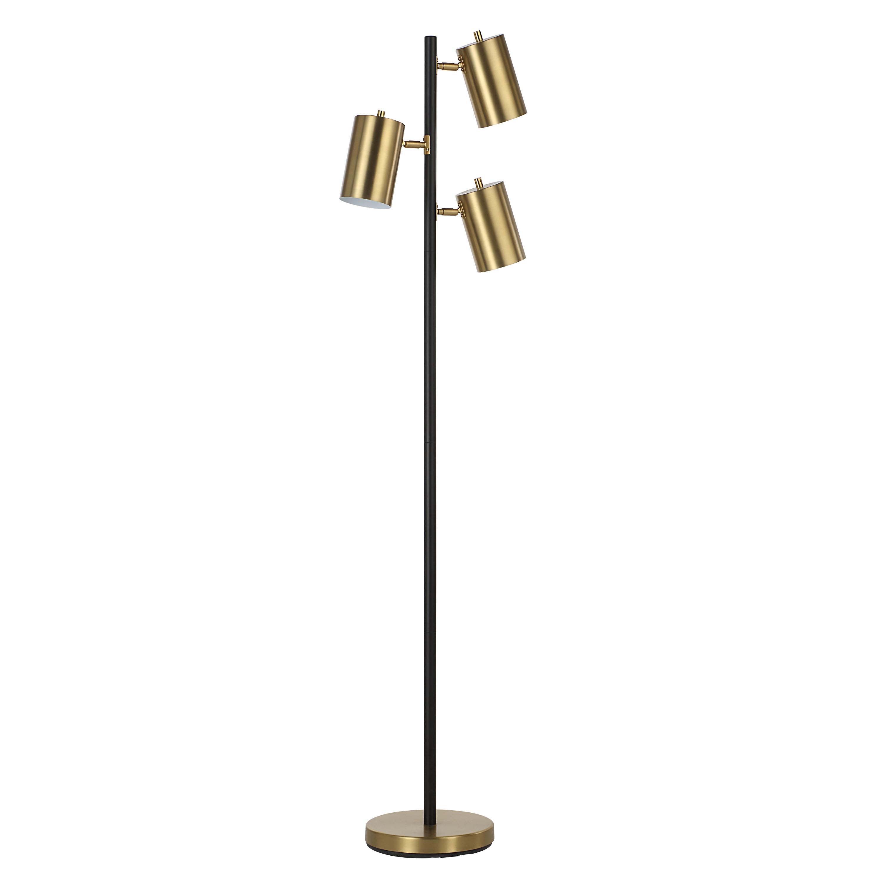 Mosaic 63.5" Floor Lamp - 3-Light, Yellow-Floor Lamp-DECOROLALA