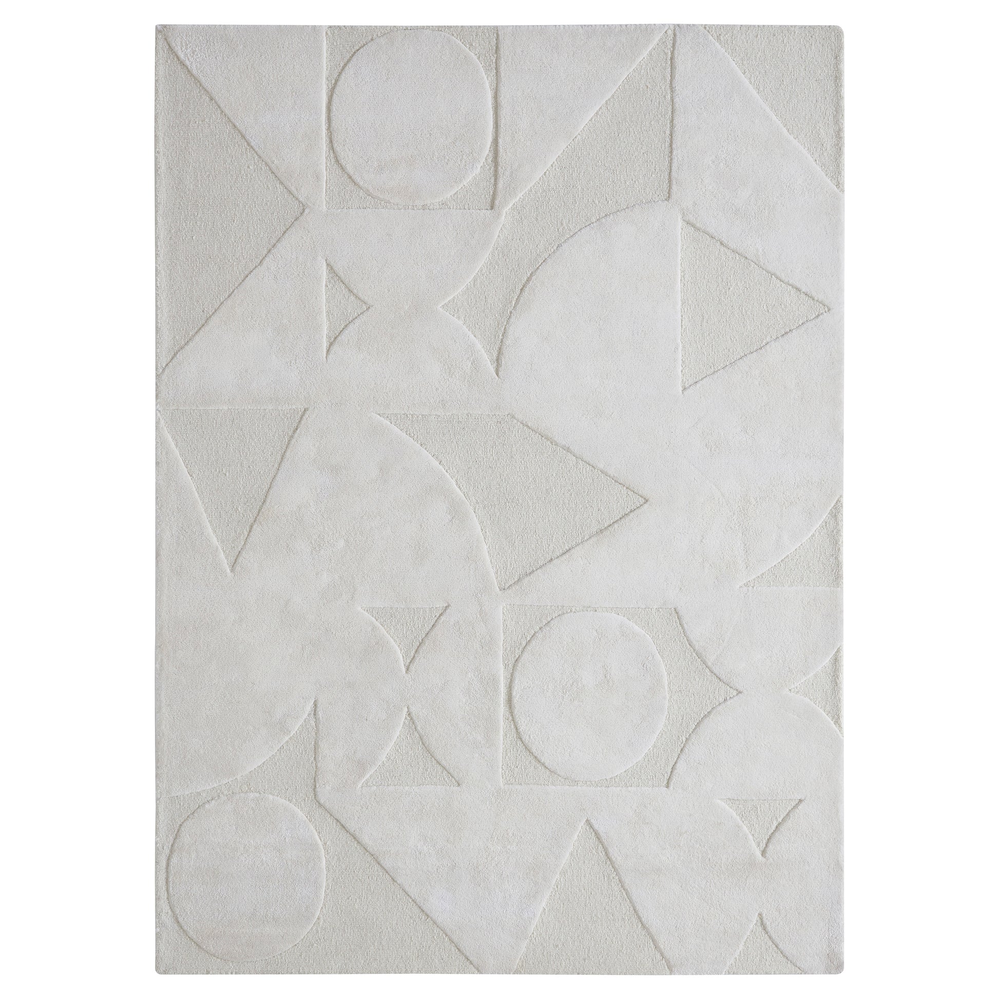 Mosaico Hand-Tufted Wool Viscose Rug-Indoor Rug-DECOROLALA