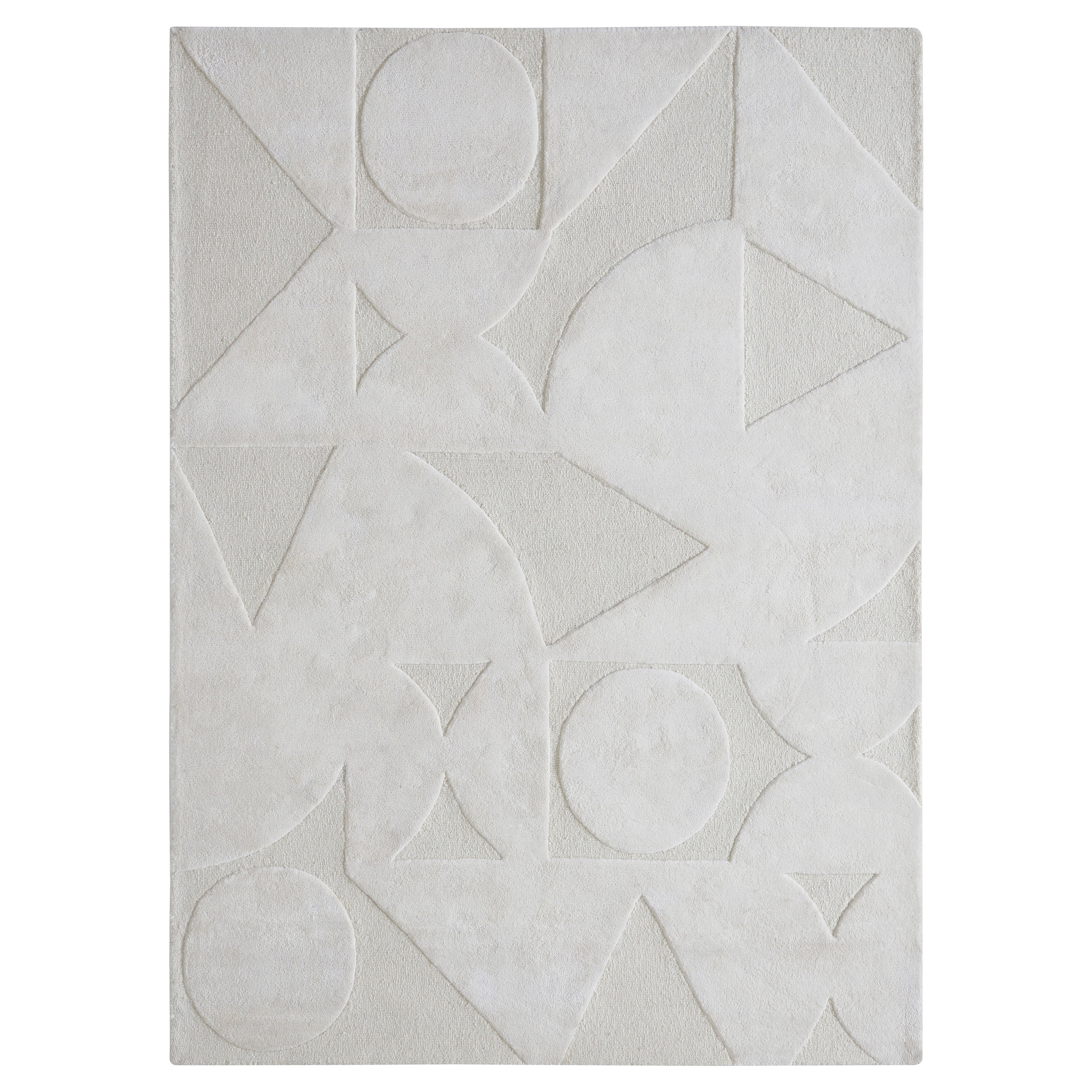 Mosaico Hand-Tufted Wool Viscose Rug-Indoor Rug-DECOROLALA