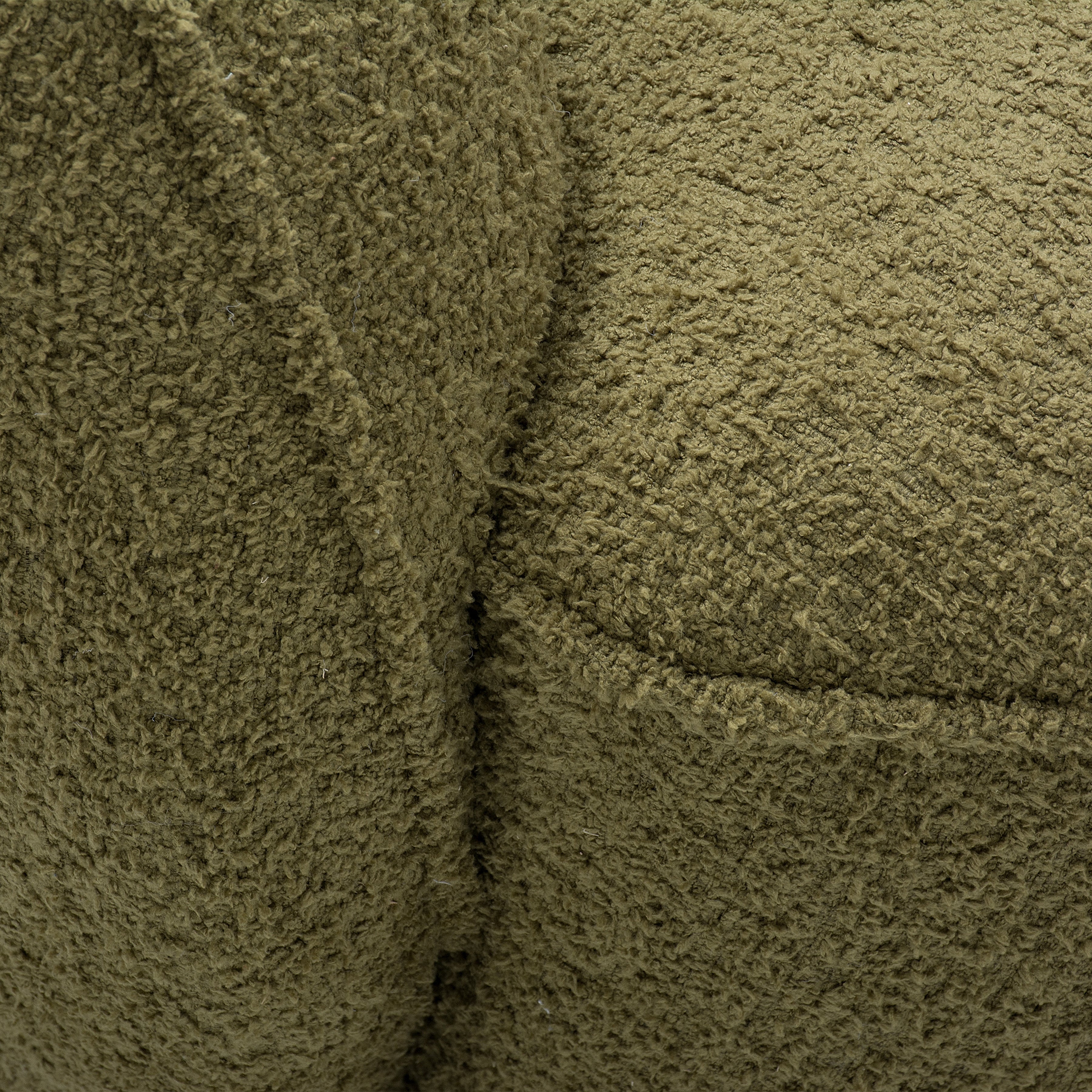 Mossea 35 in. Woolly Upholstered Barrel Armchair in Moss Green-Furniture > Chairs > Armchairs, Recliners & Sleeper Chairs > Armchairs-DECOROLALA