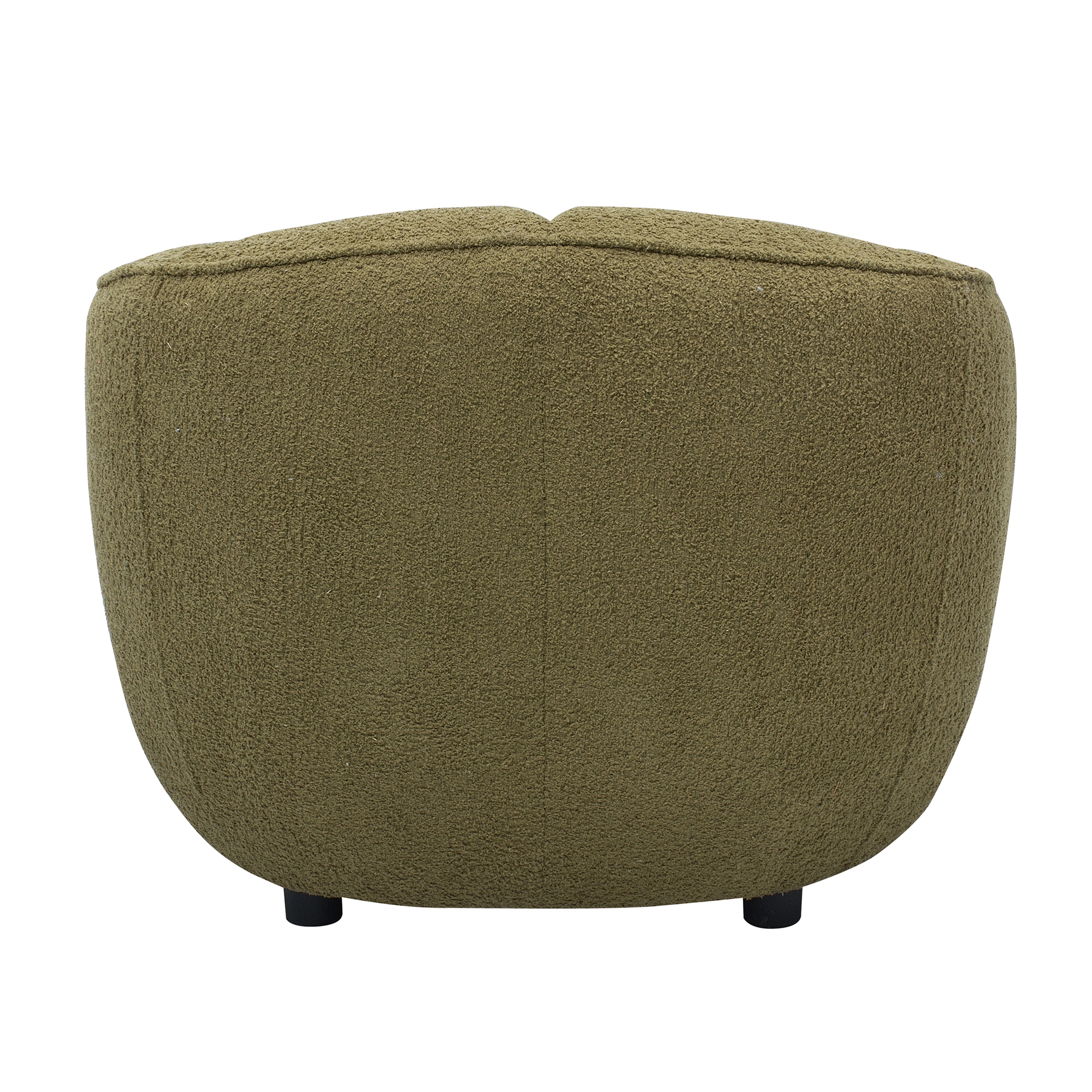 Mossea 35 in. Woolly Upholstered Barrel Armchair in Moss Green-Furniture > Chairs > Armchairs, Recliners & Sleeper Chairs > Armchairs-DECOROLALA
