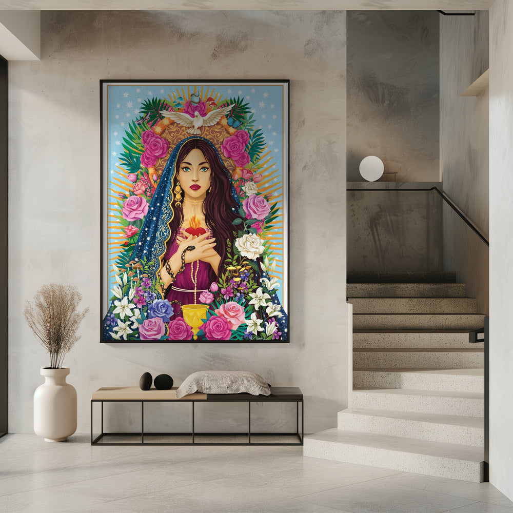 Mother Mary / Mary Magdalen Wall Art by Nour Tohme-canvas-DECOROLALA