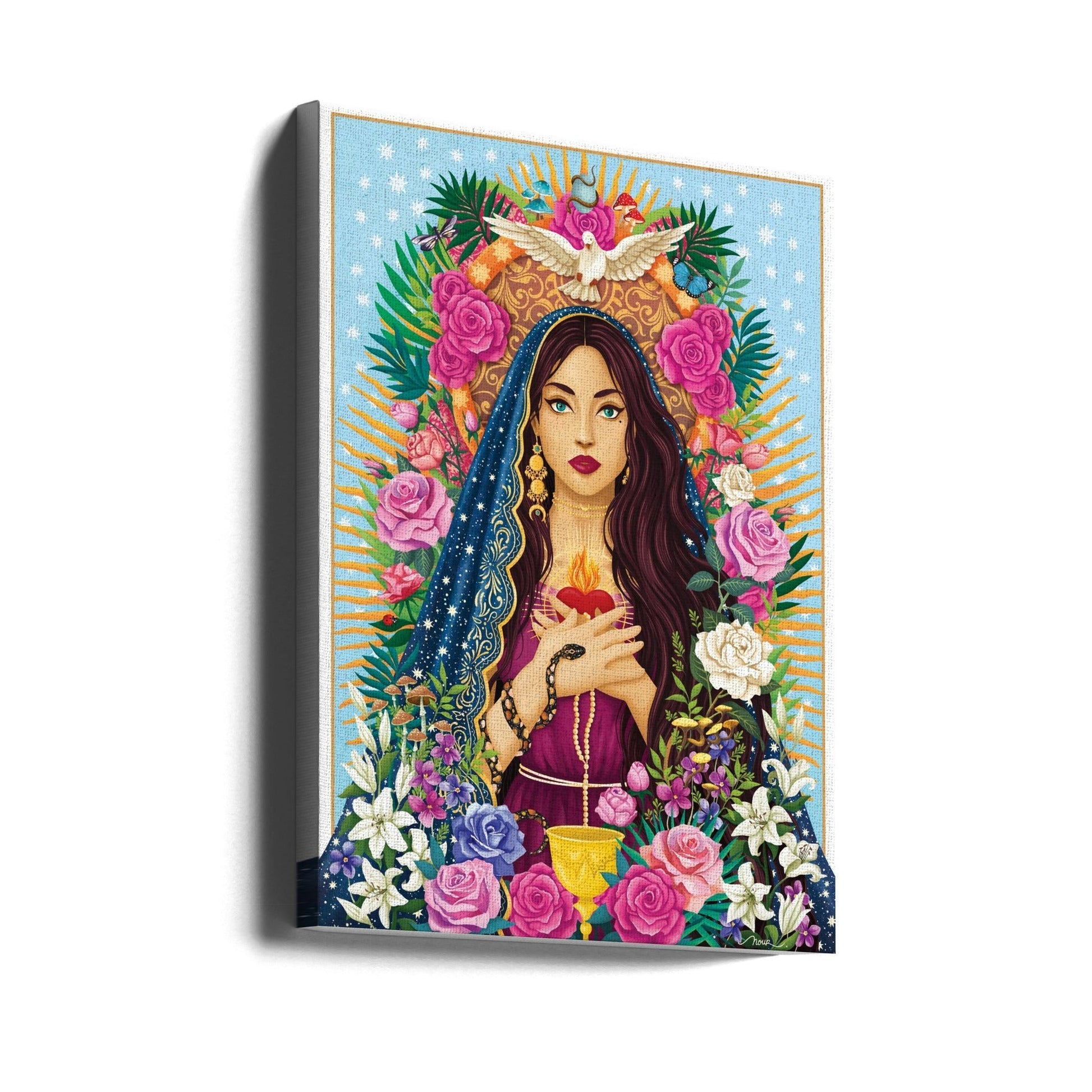 Mother Mary / Mary Magdalen Wall Art by Nour Tohme-canvas-DECOROLALA