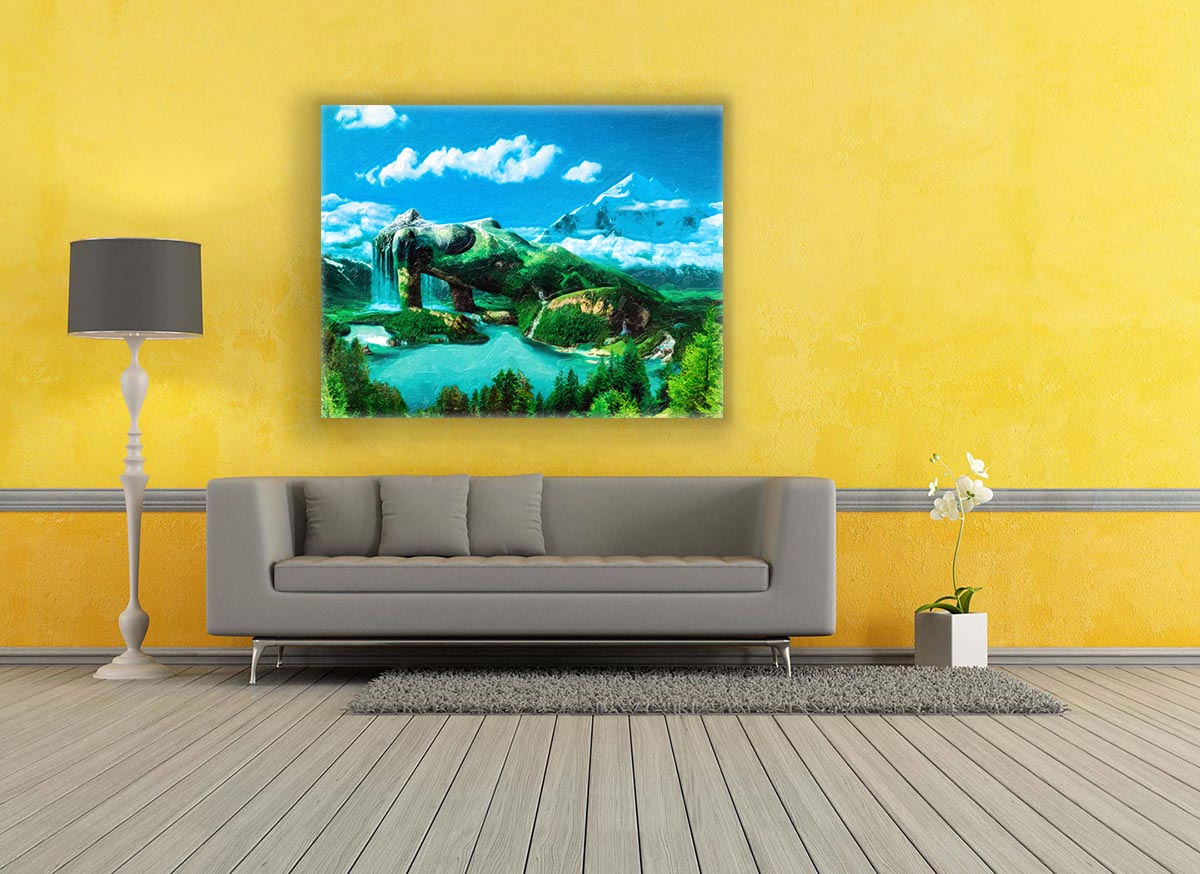 Mother Nature Abstract Canvas Art 48x36 Diamond Varnish-Canvas Print-DECOROLALA