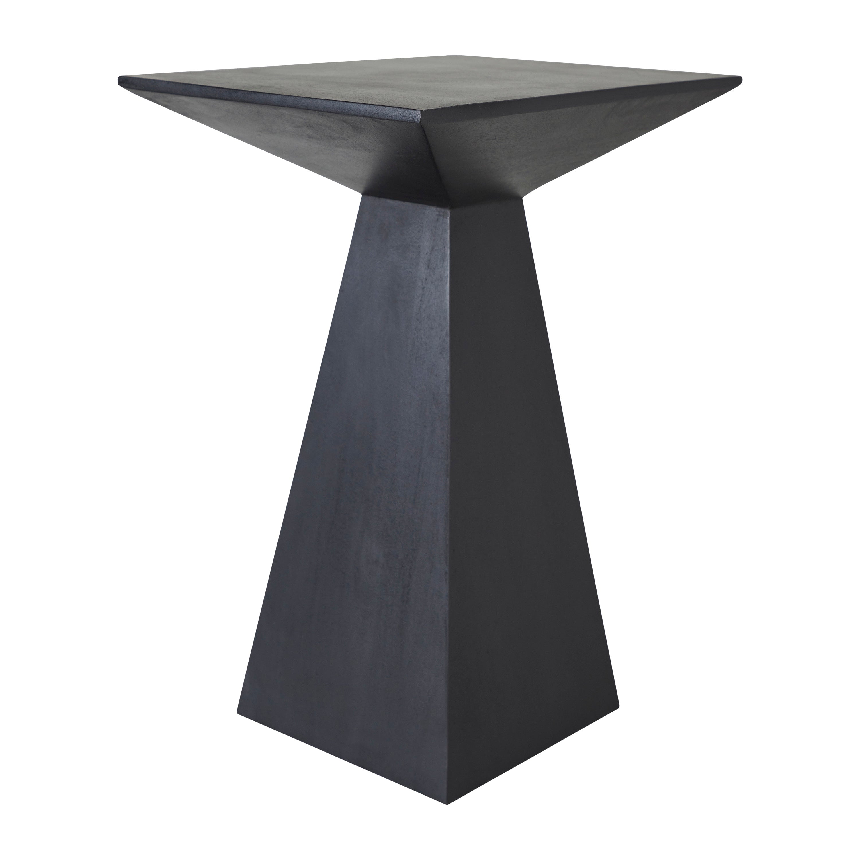 Moulin Indoor Mango Wood Side Table, Black-End Table-DECOROLALA