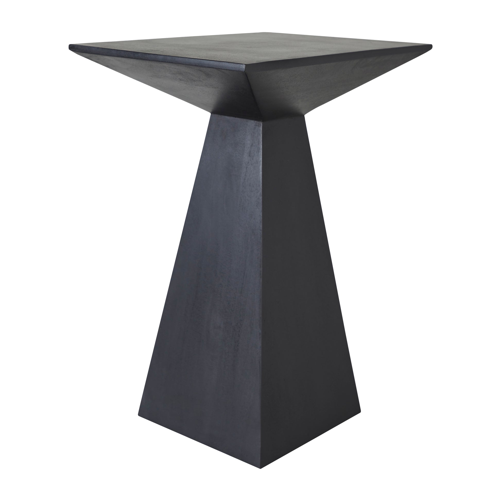 Moulin Indoor Mango Wood Side Table, Black-End Table-DECOROLALA