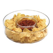 Mouth Blown European Crystal Chip N Dip-Dinnerware-DECOROLALA