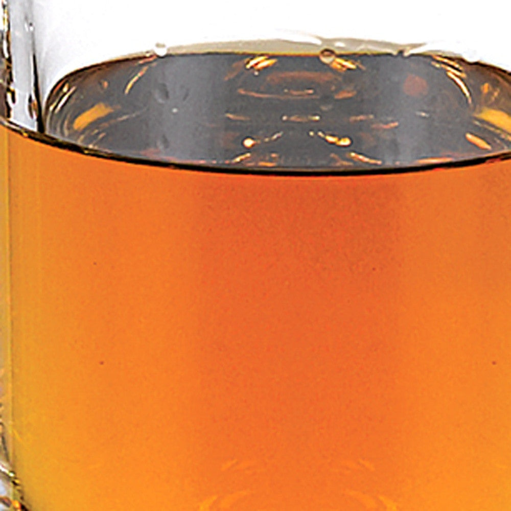 Mouth Blown European Crystal Round Decanter 28 Oz-Barware and Drinkware-DECOROLALA