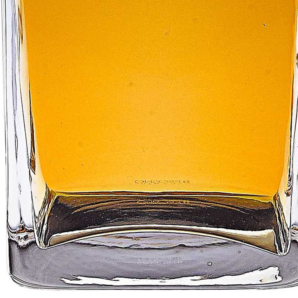 Mouth Blown European Crystal Scotch Or Whiskey Decanter 34 Oz-Barware and Drinkware-DECOROLALA