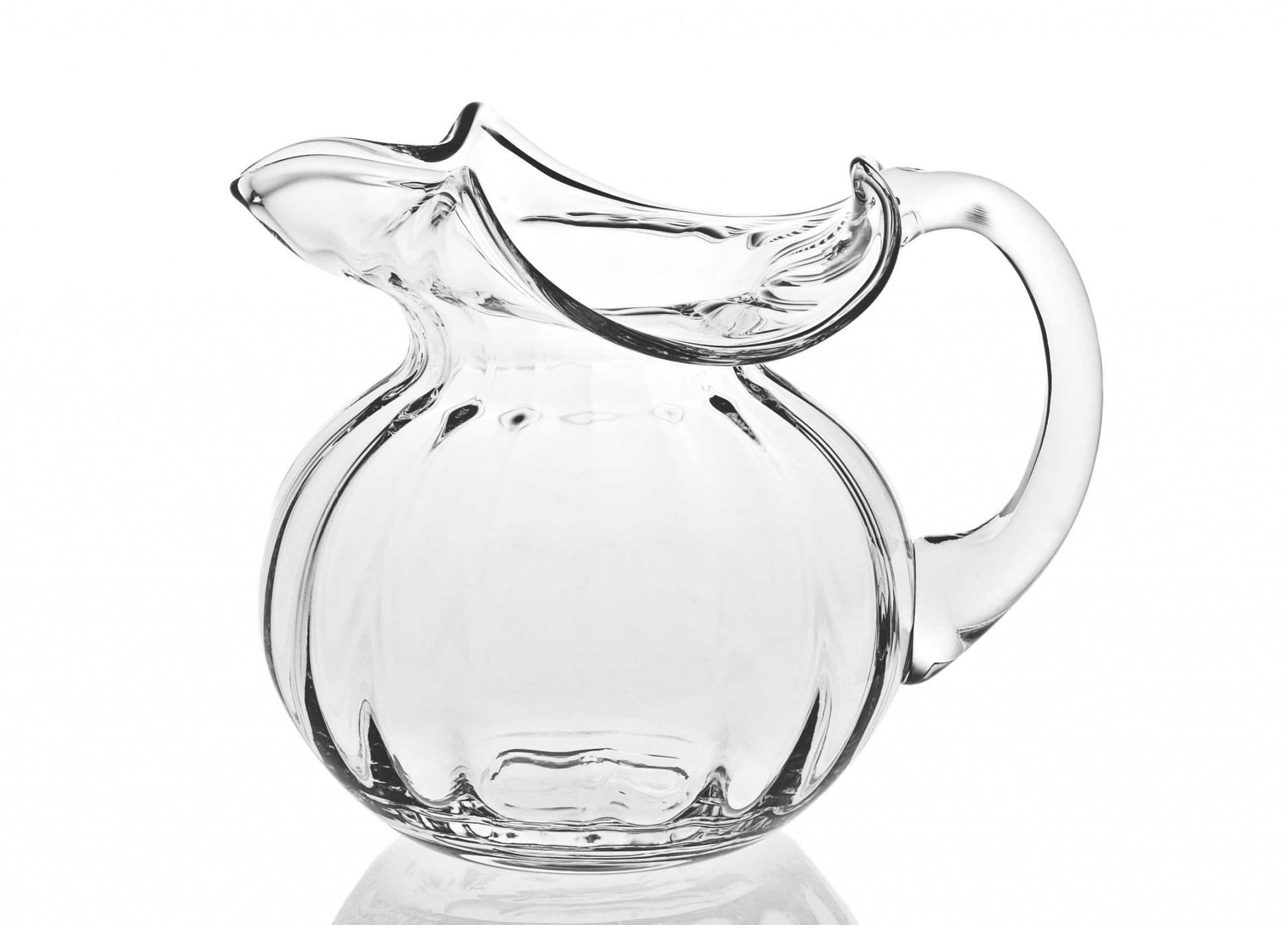 Mouth Blown Glass Pitcher 42 Oz-Barware and Drinkware-DECOROLALA