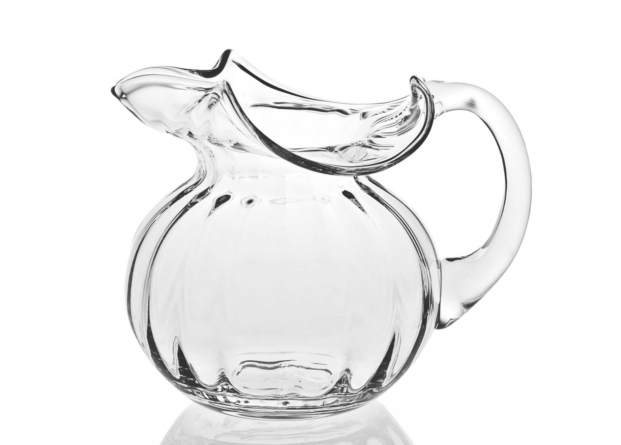 Mouth Blown Glass Pitcher 42 Oz-Barware and Drinkware-DECOROLALA