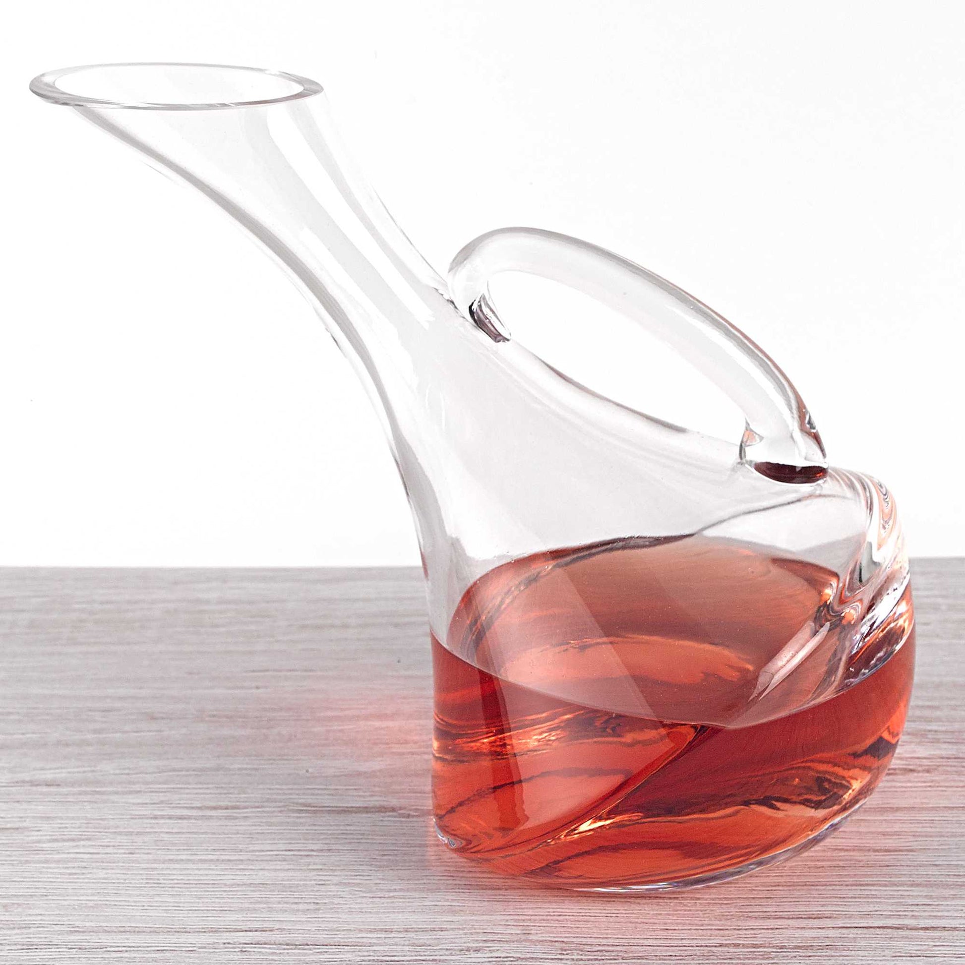 Mouth Blown Glass Wine Carafe 32 Oz-Barware and Drinkware-DECOROLALA