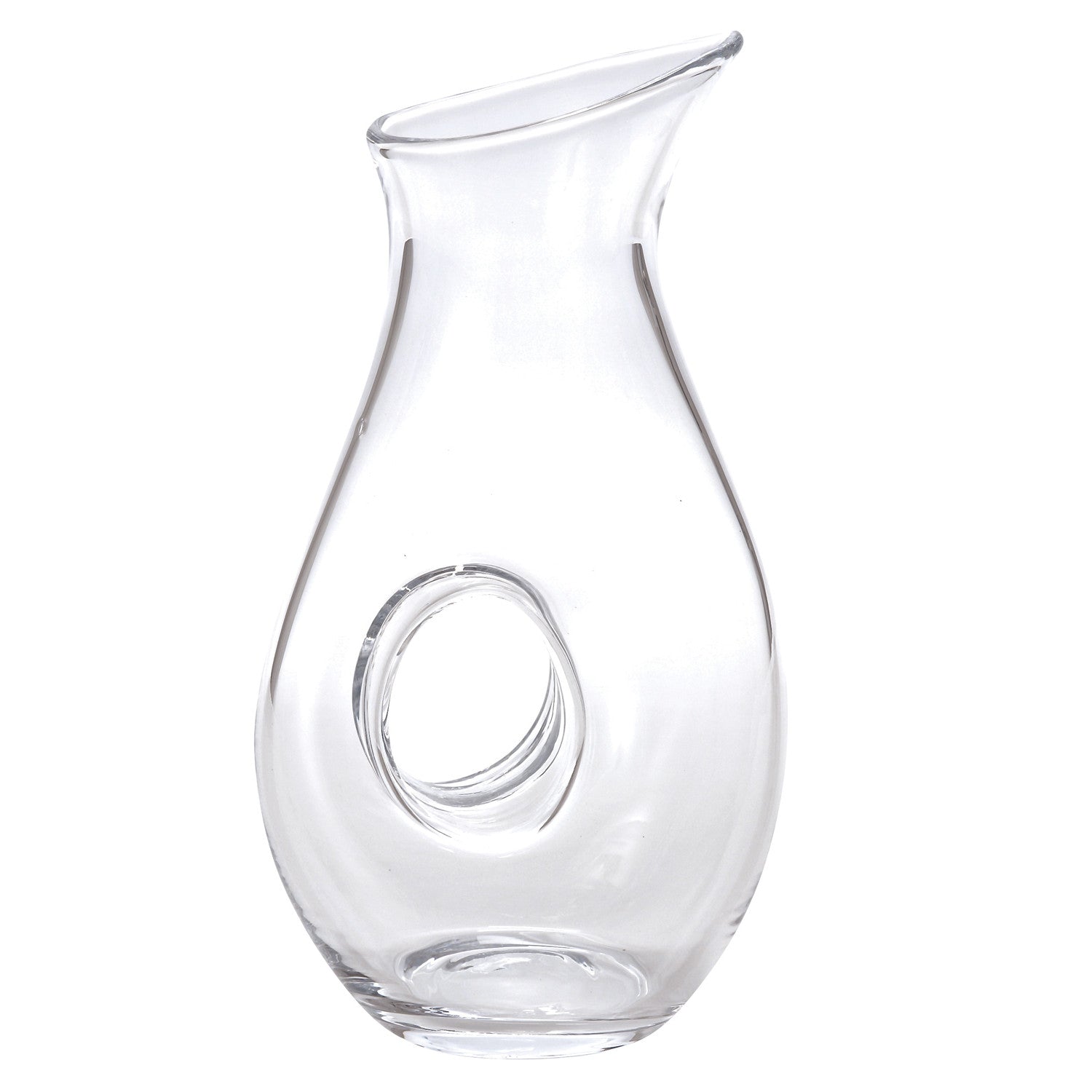 Mouth Blown Lead Free Crystal Pitcher 28 Oz-Barware and Drinkware-DECOROLALA